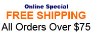 Free Shipping on any order of $75 or more